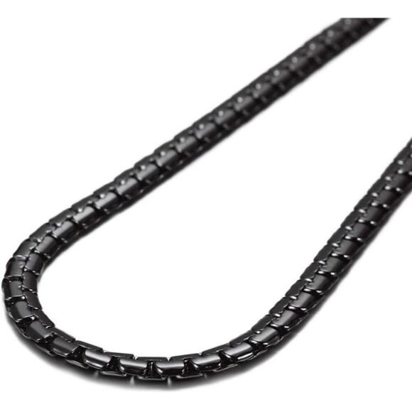 316L Stainless Steel Black Necklace - Picture 3 of 4